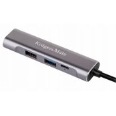 Hub USB Type-C HDMI Grey