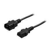 Power cord IEC C13 - IEC C14 2m black