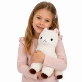 Plush Alpaca Llama Plush Toy Cuddly Toy Soft Fur White 38 cm