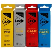 _8503361 DUNLOP skvošo kamuoliukas Mixed, dėžutė 4x3