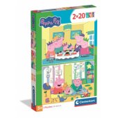 Puzzle 2x20 Super Color PEPPA PIG | Clementoni 24831 | 3+