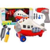 Cartoon Airplane Twisting Wings DIY Red