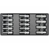 Yato tool insert with accessories 14pcs. (YT-5539)