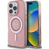 "IML Rhinestones MagSafe Case iPhone 16 Pro" Pink