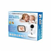 "Esperanza EHM002 LCD Baby Monitor 3.2"" White"