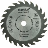 Dedra diskinio pjūklo diskas 89x10Hx1.1x1.8x24T, skirtas DED7049, medienai