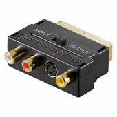 SCART to 3RCA + S-Video with ON/ OFF button