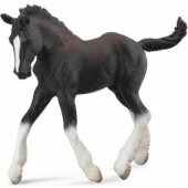 Figurka Collecta Koń źrebię rasy Shire czarne (88583)