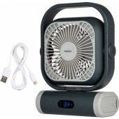 LIFE Camping Fan E10 TF (MD 12065) Grey/ White