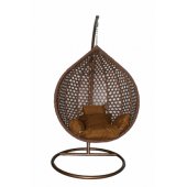 With pillow, brown
