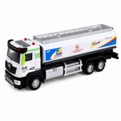 Mėlynas ir baltas metalinis autocisternas su šviesomis ir garsais 1:40