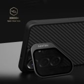 CarboProp Aramid Magnetic dėklas Galaxy S26 Ultra, juodas-skaidrus