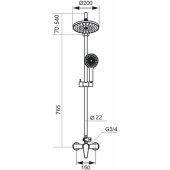 Shower Faucet with Set MG1990 Gauja