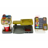 Set Shop Pizza Coffee Maker Drinks Cash Register