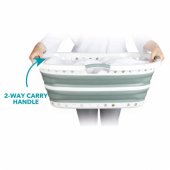 LA072979GRNFEU7 37 L Collapsible Hip Hugger Laundry B