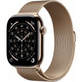 Watch Series 11 Cellular 42mm Gold Titanium / Gold Milanese Loop