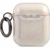 Glitter Karl`s Head Case Apple AirPods 1/ 2 Gold