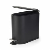 LA036690BLKPEU7 Slimline D formos pedalinis šiukšlių kibiras, 5 litrų