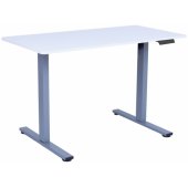 Desk ERGO FIT with 1 motor 120x60xH71,5-116cm white/ silver grey