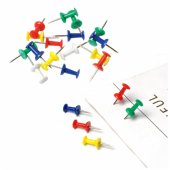 Set of colorful pins for cork boards, office and school, 50 pcs.