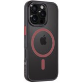 "MagForce Hyperstealth 2.0 Cover iPhone 16 Pro" Black-Red