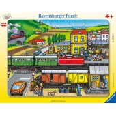 Frame Puzzle 41 pc Train Station