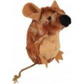 Trixie stovinti žaislinė pelė, ruda (su garsu), 8 cm