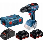 Bosch GSR 18V-50 18 V gręžtuvas/ suktuvas 2 x 5 Ah akumuliatorių komplektas (06019H5