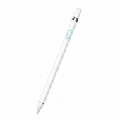 Įkraunamas itin plonas jutiklinis rašiklis, didelis jautrumas, 1.4mm, baltas