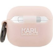 3D silikoninis NFT Karl dėklas, skirtas Airpods 3, baltas