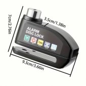 Alarm disc brake lock Black