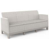 Scandi Form 3 Seater Sofa Pebble Gray / Light Beige