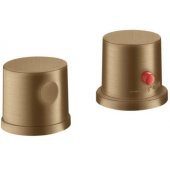 2-hole Rim Mounted Thermostatic Bath Mixer Brushed Bronze