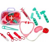 Baby First Aid Kit Medical Tools In Pink Suitcase