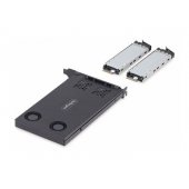 Dviejų skyrių išimamas mobilusis M.2 NVMe SSD laikiklis PCIe x8 lizdui