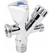 Hydroland Kombinuotas kampinis vožtuvas 1/ 2"x3/ 8"x3/ 4" (5900308745281)