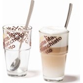 Leonardo Zestaw 2szklanek z łyżeczkami do Latte Solo - Leonardo (L-042