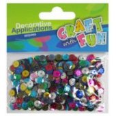 Craft with Fun Cekiny metaliczne kółka 6,5mm (215427)