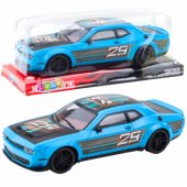 Rear-wheel drive sports racing car blue