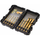 Dewalt HSS šešiakampiai grąžtai 4.5 4 5 3 3.5 6 3.2 10 12 8mm 10 vnt.