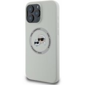 K&CH Liquid Silicone galvutės MagSafe iPhone 16 Pro, smėlio spalvos