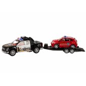 Policijos rinkinys: automobilis, pikapas, visureigis, vilkikas su priekaba, policija
