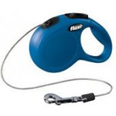 Flexi automatic leash FLEXI NEW CLASSIC CAT XS rope 3 m blue.