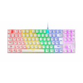 MK80 RGB baltas su rudais jungikliais