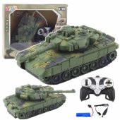 T90 Military Tank Remote Controlled RC Lights Sounds Green 1:18