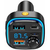 BCC08 Bluetooth MP3 Car Charger 3,1A Black