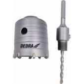 Dedra 65 mm HM karūninis grąžtas su šešiakampiu kotu