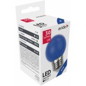 E27, G45, 1W, 30Lm, 200°, Blue