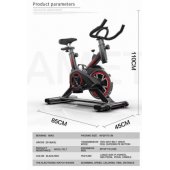 Spinning bike with LCD display