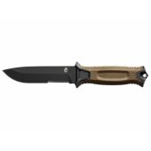 Survival knife GERBER Strongarm Fixed Serrated Coyote